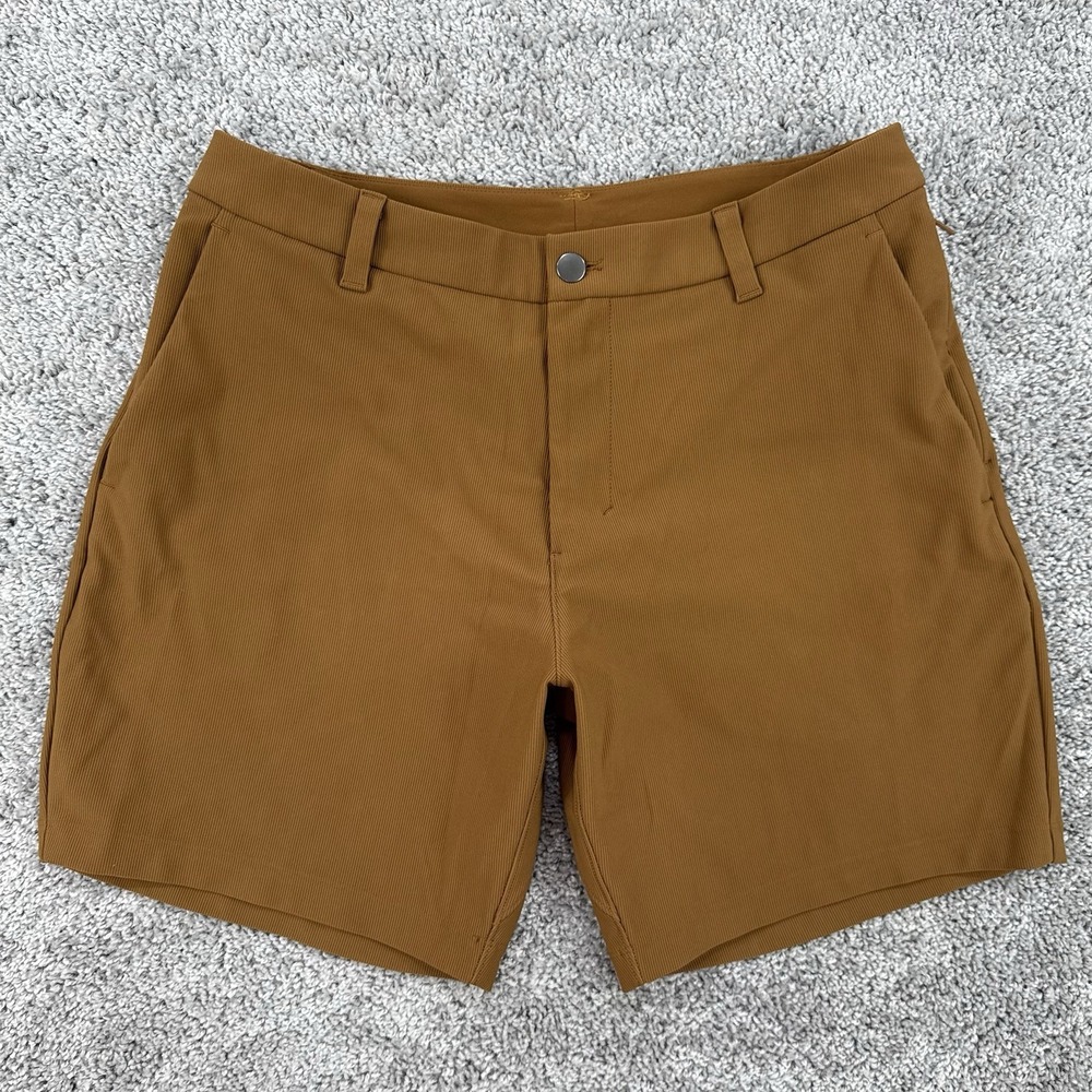 Lululemon Commission Classic Fit Short Cord Men's 33 Copper Brown Stretch M7AUHS
